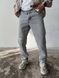 Мужские джинсы свободного кроя, серый цвет 2448 фото 1