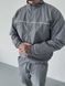 Спортивный костюм плащевка с кантом серый far1 фото 2