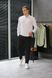 чоловічий комплект класична біла сорочка і штани чорні 770247-3 фото 4