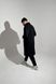 Пальто кашемірове класичне чоловіче довге чорне COA00102-SL фото 5
