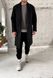 Пальто кашемировое классическое мужское длинное черное COA00102-SL фото 2
