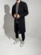 Пальто кашемірове класичне чоловіче довге чорне COA00102-SL фото 8