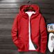 Чоловіча куртка вітровка водовідштовхувальна з капюшоном червона 715red-SL фото 1