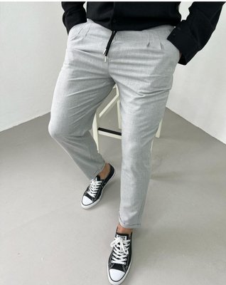 Стильные мужские брюки серые dan2 фото