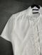 Чоловічий костюм льон сорочка + шорти (білий) lk5 фото 5
