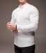 Мужская рубашка классическая приталенная без воротника белая 1420 фото 1