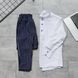 чоловічий комплект класична біла сорочка і штани сині в смужку 770247-4 фото 1