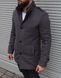 Пальто чоловіче кашемірове демісезонне сіре 1679-SL фото 6
