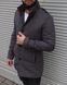 Пальто чоловіче кашемірове демісезонне сіре 1679-SL фото 5