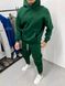Мужской спортивный костюм худи+штаны зеленый oc188 фото 2