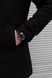 Пальто чоловіче кашемірове демісезонне чорне 1679-SL-1 фото 6
