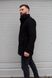 Пальто чоловіче кашемірове демісезонне чорне 1679-SL-1 фото 4