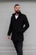 Пальто мужское кашемировое демисезонное черное 1679-SL-1 фото 1