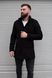 Пальто мужское кашемировое демисезонное черное 1679-SL-1 фото 2