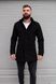 Пальто чоловіче кашемірове демісезонне чорне 1679-SL-1 фото 3