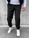 Спортивные брюки мужские плащевка весна осень черные 515 фото 2