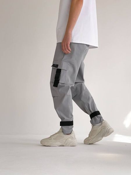 Стильные мужские джогеры серого цвета PA00107 фото