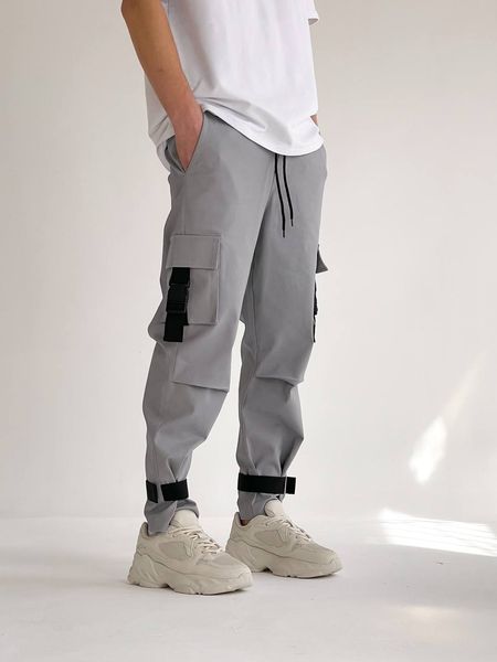 Стильні чоловічі джогери сірого кольору PA00107 фото