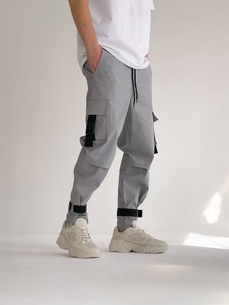 Стильні чоловічі джогери сірого кольору PA00107 фото