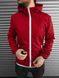 Чоловіча куртка вітровка водовідштовхувальна з капюшоном червона 707red-SL фото 1
