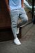 Мужские брюки классические приталенные зауженные серые 403959 фото 2