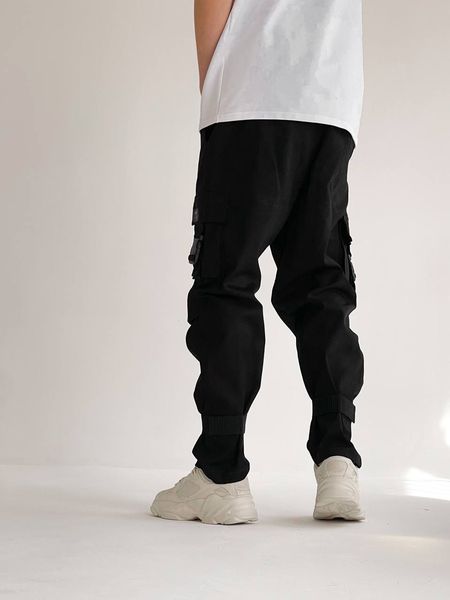 Стильні чоловічі джогери чорного кольору PA00102 фото