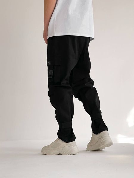 Стильные мужские джогеры черного цвета PA00102 фото