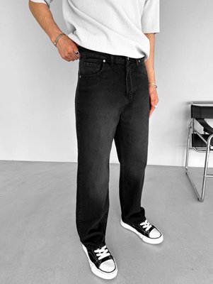 Широкі джинси Baggy у темно-сірому кольор KE342/450 фото