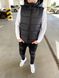 Жилетка мужская безрукавка с капюшоном черная LOOK4-2019 фото 2