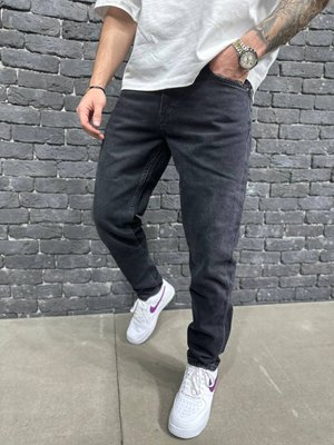 Джинсы мужские стильные свободные серые B9081-SL фото