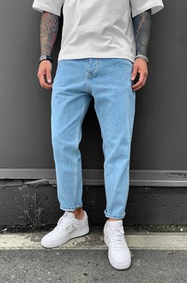 джинсы мом мужские свободные синие 628-ПАНК фото