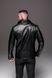 Чоловіча шкіряна куртка косуха чорна шкірянка 1770-R.A фото 9