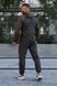 Спортивний костюм плащівка чоловічий з капюшоном чорно-коричневий S-XL 770665-1 фото 3
