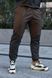 Спортивний костюм плащівка чоловічий з капюшоном чорно-коричневий S-XL 770665-1 фото 5