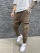Джинси джоггери чоловічі стильні молодіжні коричневі AJ-6361-SL-1 фото 1