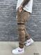 Джинси джоггери чоловічі стильні молодіжні коричневі AJ-6361-SL-1 фото 2