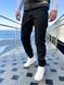 Штаны карго мужские, джоггеры с накладными карманами черные 3020-SL фото 1