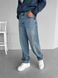 Широкі джинси Baggy у блакитному кольорі  KE344/245 фото 3