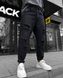 Чоловічі джинси МОМ чорні рвані RVAN-304 фото 1