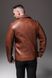 Куртка шкіряна чоловіча косуха шкірянка коричнева 1770-R.A-кор фото 7