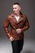 Куртка кожаная мужская косуха кожанка коричневая 1770-R.A-кор фото 3