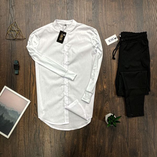 Комплект мужской рубашка и штаны черные, костюм классический Размер S 433443 фото